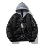 Vintage jacket loose jacket padded flight suit