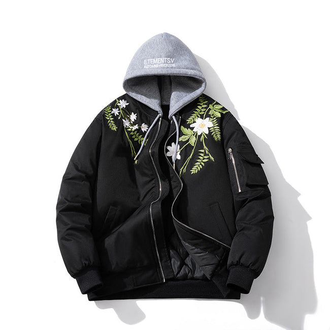 Loose Casual Baseball Jacket Padded Jacket Hover Image