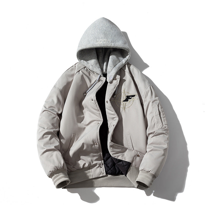 Mens Vintage Jackets Jacket Padded Thickened