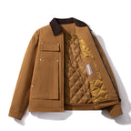 Tooling Jacket Casual Lapel Padded Cotton