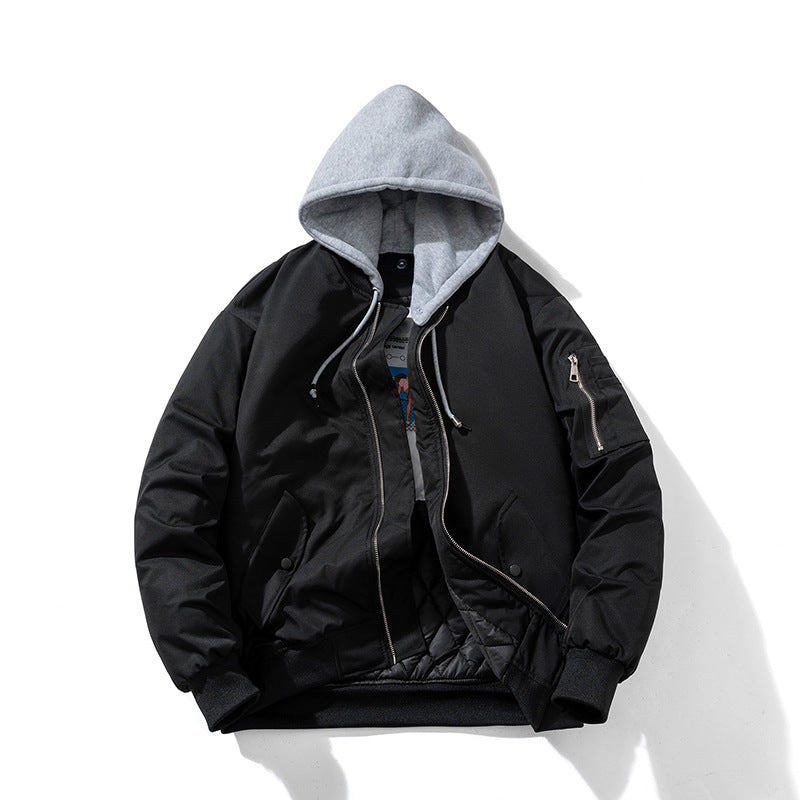 Air Force Pilot Jacket Padded Hooded