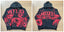 Mixed Emotion Black Zip Hoodie – Red Skull Washed Print