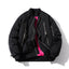 Zip Baseball Collar Thermal Bomber Jacket