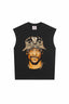 2025 cross-border summer American retro classic portrait BIGFACE spray printed short sleeved pure cotton men's T-shirt (3)