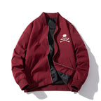 Mens Vintage  Baseball Uniform Bomber Jacket