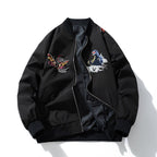 Mens Vintage Jackets Embroidered Jacket Flight Suit
