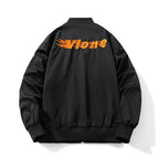Letter Embroidery Loose Baseball Flight Suit