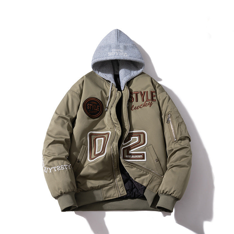 Flight Suit Padded Jacket Autumn Warm Baseball Suit