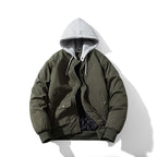 Loose Baseball Jacket Padded Flight Suit
