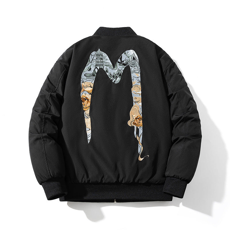 Mens Vintage Jackets Embroidered Jacket