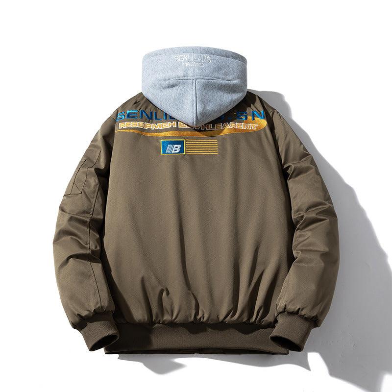 Baseball Jacket Hooded Street Tide Cotton Jacket