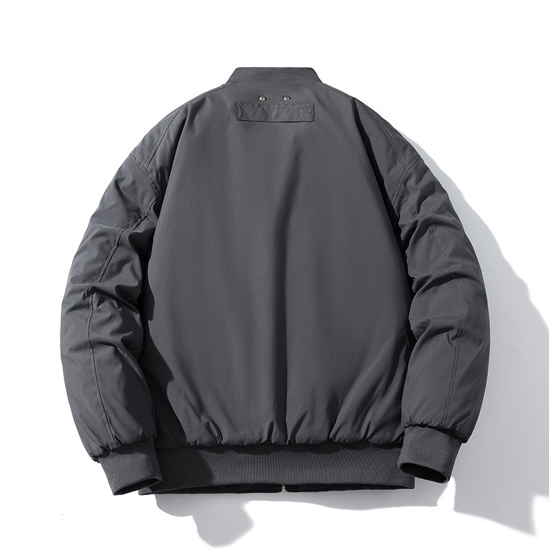 Loose Trend Baseball Suit Zip Padded Flight Suit