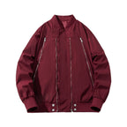 Zipper Baseball Padded Jacket Flight Jacket