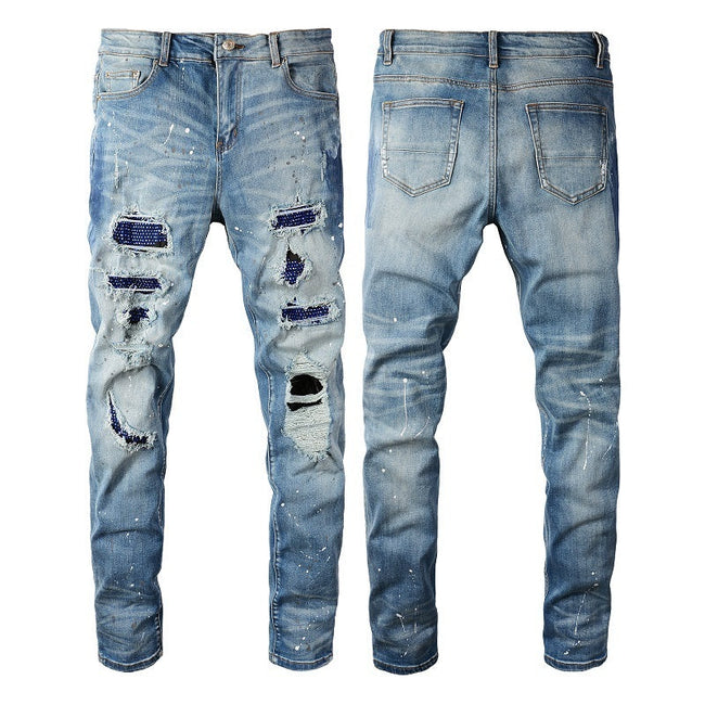 Men Trendy Jeans Pure cotton high quality Hover Image