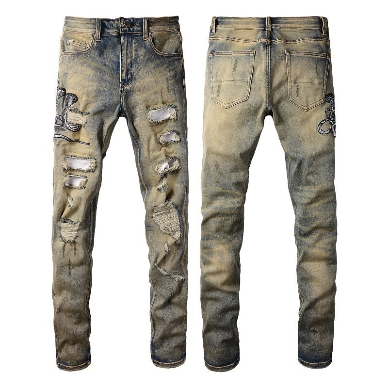 Men Trendy Jeans Pure cotton high quality